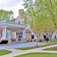 Entrance to Saint Elizabeth Home in East Greenwich, Rhode Island